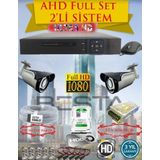 Besta KD-4152 500GB HDD 2MP AHD 1080P Gece Görüşlü 2 Kameralı Güvenlik Sistemi