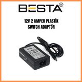 Besta KD-5694 12 Volt 2 Amper Plastik Switch Adaptör