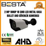 Besta KD-8039 2 MP 1080P 18 Smd Led Metal Kasa Bullet AHD Güvenlik Kamerası