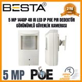 Besta KD-83 5 MP 1440P 48 Ir Led Ip Poe Dahili Mikrofonlu Pır Dedektör Görünümlü Güvenlik Kamerası