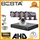 Besta KD-8805 2MP Ahd 1080P 4 Dış 1 İç kameralı Kameralı Güvenlik Seti