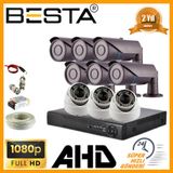 Besta KD-8809 2MP Ahd 1080P 6 Dış 3 İç kameralı Kameralı Güvenlik Seti
