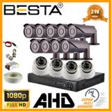 Besta KD-8813 2MP Ahd 1080P 9 Dış 4 İç kameralı Kameralı Güvenlik Seti