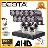 Besta KD-8815 2MP Ahd 1080P 10 Dış 5 İç kameralı Kameralı Güvenlik Seti