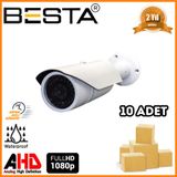 Besta KD-9457 2 MP 1080P 42 Led Bullet AHD 10 Adet Koli Güvenlik Kamerası