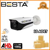 Besta KD-9556 2 MP 1080P 4 Big Led Bullet AHD 10 Adet Koli Güvenlik Kamerası