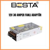 Besta MA-1230A Cortex 12V 30 Amper Fanlı Kamera Adaptörü