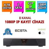 Besta NVR-5108 NVR IP Xmeye 8 Kanal Kamera Kayıt Cihazı