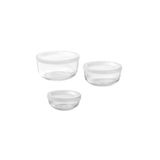 Bestamma Cam Saklama Kabı Seti - 3 Lü Set - Yuvarlak