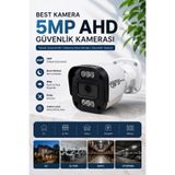 Bestcam 5mp Ultra Hd Gece Görüşlü Su Geçirmez Ahd Güvenlik Kamerası
