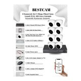 Bestcam 8 Kameralı Set 5 Mega Piksel Sony Lensli Full Hd Gece Görüşlü Güvenlik Dome Kamera Seti 500 Gb Hdd