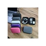 BestÇanta Organizer Mini Çanta, Şarj Aleti, Mini Kulaklık, Kablo, Bellek, SD Kart Taşıma Çantası (Renk Gri)