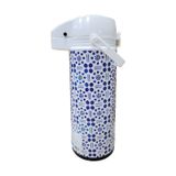 Bestchoice Pompalı Termos 1.9 Lt Mavi - Beyaz