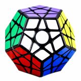 BestCube Megaminx Hız Küpü, 3x3x3 Beşgen Hız Küpü Dodecahedron Sihirli Küp Bulmaca Siyah