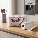 Beste 3 kg Içten Çekmeli Kağıt Havlu 6'lı Paket - Çift Katlı Endüstriyel Rulo