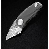Bestech Knives BESTECH TULIP BT1913F Titanyum Sap Damascus Çelik Mini Çakı ( Damasteel )