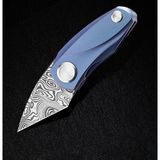 Bestech Knives BESTECH TULIP BT1913G Titanyum Sap Damascus Çelik Mini Çakı ( Damasteel )