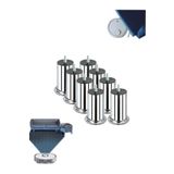 Bestekar 12 cm Baza Ayağı Koltuk Ayağı (Lütfen Ölçüye DİKKAT) 3/8 Civatalı (kalın Diş) (8 Adet) 12CM-BAZA-AYAĞI-8Lİ