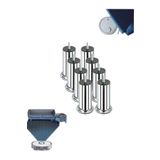 Bestekar 15 cm Baza Ayağı Koltuk Ayağı Kanepe Ayağı M8 Civatalı (Kalın Diş) (8 Adet) 15CM-BAZA-AYAĞI-8Lİ