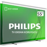 Bestekran Philips 55OLED760 TV EKRAN KORUYUCU - Philips 55" inç 139 Ekran Smart 4K UHD Dolby Vision Atmos Titan OS Ambilight