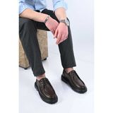 Bestello Bağcıklı Eva Taban Hakiki Deri Casual 179-100 Erkek Ayakkabı - Kahve Floter