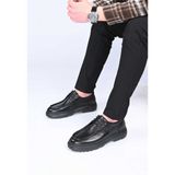 Bestello Bağcıklı Eva Taban Hakiki Deri Casual 179-100 Erkek Ayakkabı - Siyah Floter