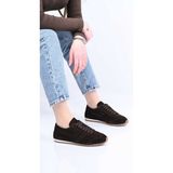 Bestello Bağcıklı Termo Taban Hakiki Deri Sneaker 341-0135 Kadın Ayakkabı - Kahve