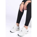 Bestello Bağcıklı Termo Taban Tekstil Hakiki Deri Sneaker 338-7106 Kadın Ayakkabı - Beyaz