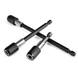 Bestgle 3 Adet 1/4 İnç Altıgen Şaft Hızlı Çıkarma Manyetik Tornavida Ucu Tutucu Uzatma Mandren Adaptörü Seti, Vidalar, Somunlar ve El Sürücüleri için, 60 mm / 100 mm / 150 mm Uzunluk