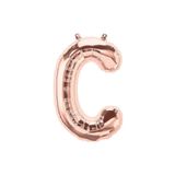 BestHere C Harfli Rose Gold Balon 100 Cm Folyo Balon