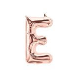 BestHere E Harfli Rose Gold Balon 100 Cm Folyo Balon