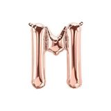 BestHere M Harfli Rose Gold Balon 100 Cm Folyo Balon