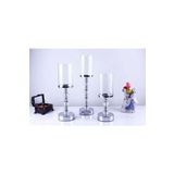 Besthırdavat Kristal Taşlı Ayaklı Gümüş Şamdan 3'lü Set
