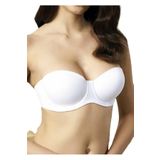 Bestin Kadın Beyaz Destekli Straplez Sütyen, 85B, SC195NT-869SC0320466