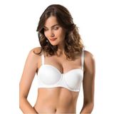 Bestin Kadın Beyaz Desteksiz Soft Yumuşak C Cup Toparlayıcı Sütyen, 95C, İDP9300-89D0018321591