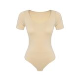 Bestin Kadın Beyaz Kısa Kollu Alttan Çıtçıtlı Body/Bady
