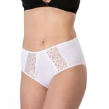 Bestin Kadın Beyaz Modal Cotton Dantelli Bato Yüksek Bel Külot, S, SLC1445MI-69804I8SL2834861