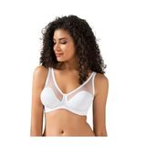 Bestin Kadın Beyaz Tül Detaylı Soft Yumuşak Kap Balenli Toparlayıcı Sütyen, 95B, C9200LJ-869SC0319050