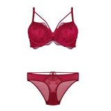 Bestin Kadın Bordo Destekli Dantelli Sütyen Ve Külot Takım, 90B, DT4485-89D0018319445