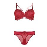 Bestin Kadın Bordo Destekli Dantelli Sütyen Ve Külot Takım, 90B, S4485NT-86DS018319744
