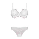 Bestin Kadın Ekru Desteksiz Dantelli Sütyen Ve Külot Takım, 90B, D4385NT-89D0018320007
