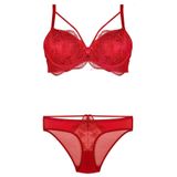 Bestin Kadın Kırmızı Destekli Dantelli Sütyen Ve Külot Takım, 85B, S4485NT-86DS018319739