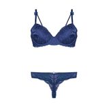 Bestin Kadın Lacivert Destekli Push Up Sütyen String Külot Takım, 75B, CT4430NTX-89D0018319440