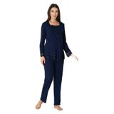 Bestin Kadın Lacivert Hamile Lohusa Pijama Takımı, M, TYC00271180330-869DST0018019