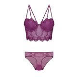 Bestin Kadın Mor Destekli Bralet Sütyen Külot Takım, 90B, DW4491NT-89D0018319760