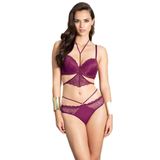 Bestin Kadın Mor Destekli Dantelli Sütyen ve Külot Takım, 80B, S4404NT-86DS018319762