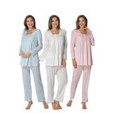 Bestin Kadın Pembe Hamile Lohusa Pijama Takımı, M, C7012EF-19804IGP254252