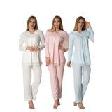 Bestin Kadın Pembe Hamile Lohusa Pijama Takımı, M, DS4032EF-89D0018310924