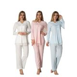 Bestin Kadın Pembe Hamile Lohusa Pijama Takımı, XL, DS4032EF-19804IGP254466