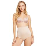 Bestin Kadın Ten Rengi Yüksek Bel Dikişsiz Slip Külot Korse, S, DS2016MI-89D0018324223